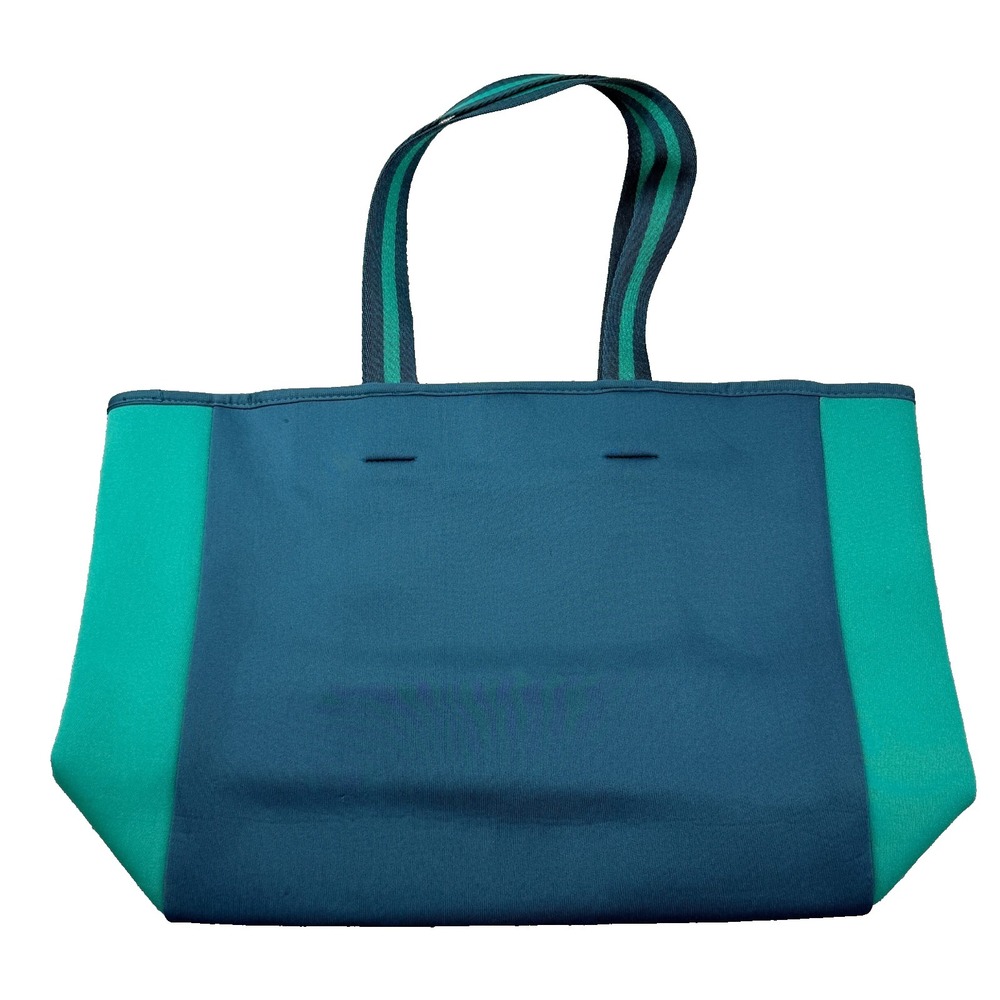 Summersalt Neoprene Tote Bag Green Blue Large Travel Beach Gym Bag